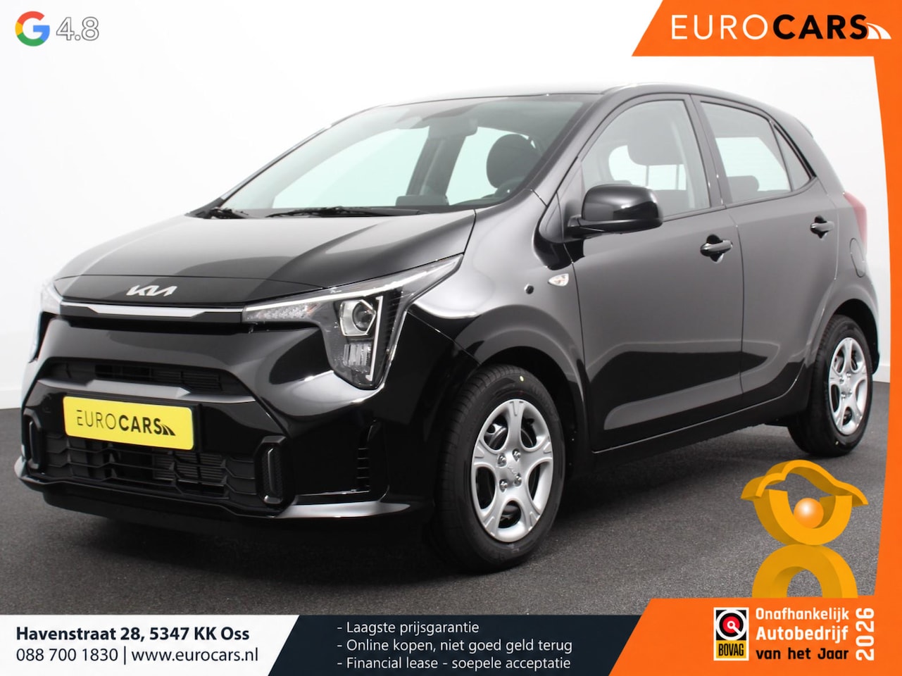 Kia Picanto - 1.0 DPI DynamicLine Automaat Navigatie Apple Carplay/Android auto Airco Camera DAB Lichtme - AutoWereld.nl