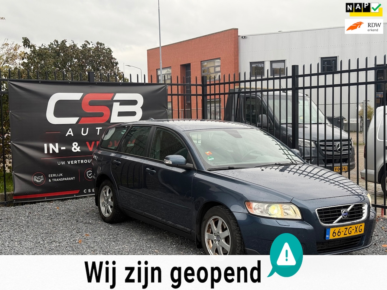 Volvo V50 - 2.4i Edition II AUTOMAAT!LEDER!CLIMA!APK2027!KOOPJE! - AutoWereld.nl