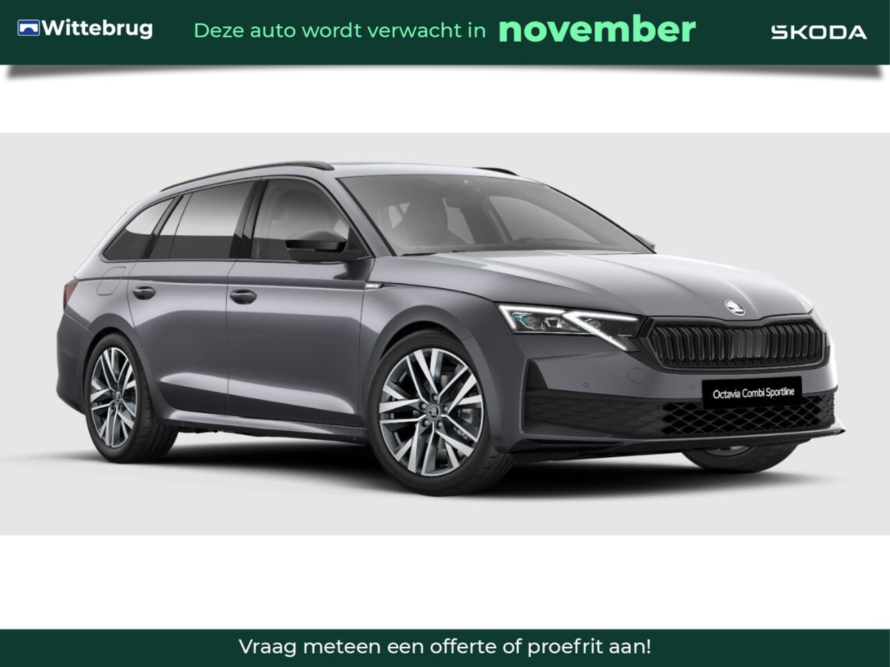 Skoda Octavia Combi - 1.5 TSI MHEV Sportline Business Panoramadak / Trekhaak / Winterpakket / 18 inch - AutoWereld.nl