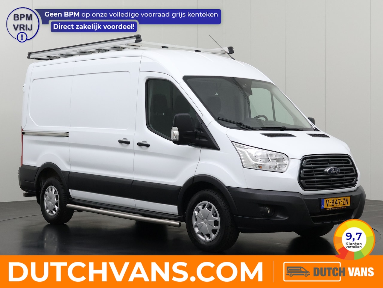 Ford Transit - 2.0TDCI L2H2 Imperiaal | Trekhaak | Kastinrichting | Airco | Cruise | 3-Zits - AutoWereld.nl