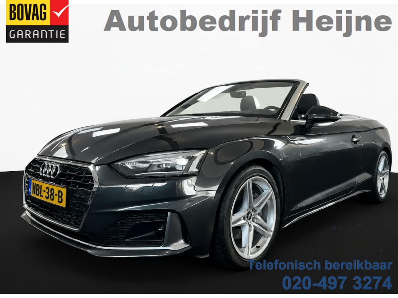 Audi A5 Cabriolet - 40 TFSI 204PK S-TRONIC ADVANCED LEDER/360°CAMERA/VIRTUAL - AutoWereld.nl