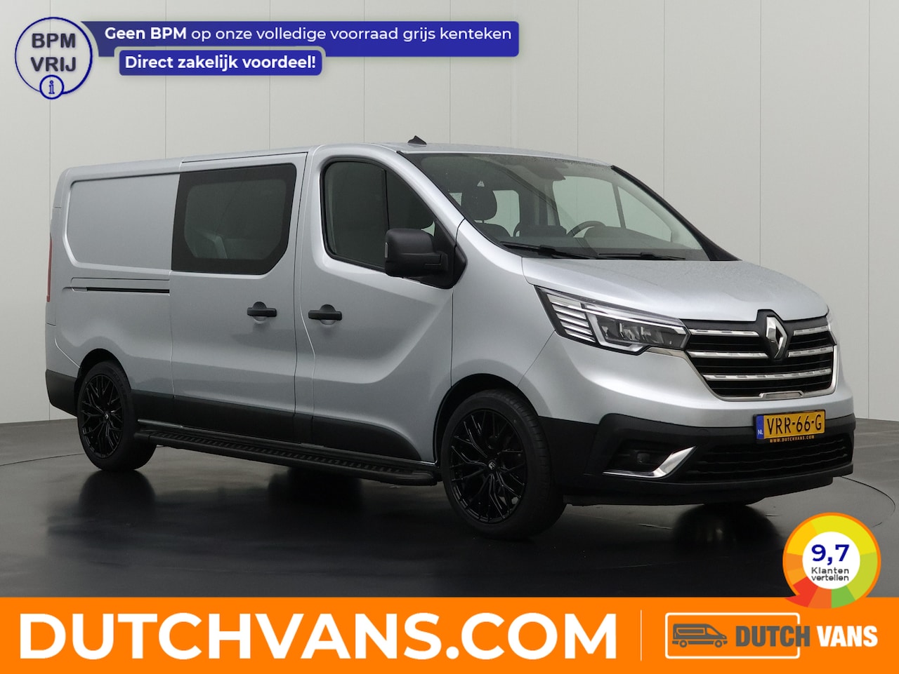 Renault Trafic - 2.0DCi Lang Dubbele Cabine 6-Persoons | Multimedia | Airco | Cruise | Betimmering - AutoWereld.nl