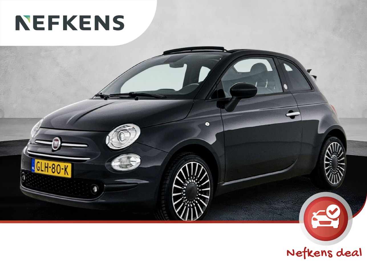 Fiat 500 - 1.0 70pk Hybrid Launch Edition | Soft-Top | Navigatie | Climate Control | Cruise Control | - AutoWereld.nl