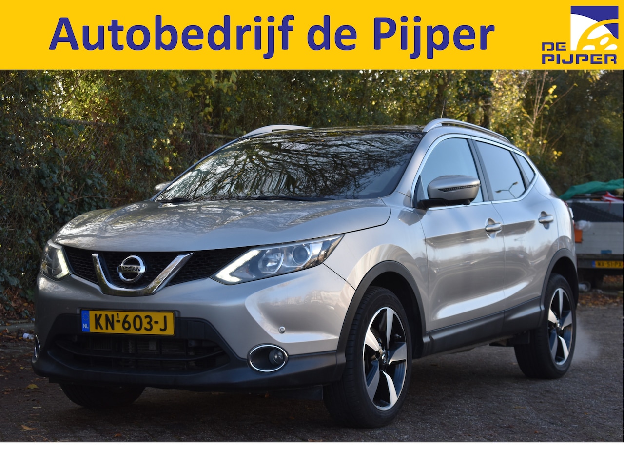 Nissan Qashqai - 1.2 N-Connecta Design | Pano.dak | Keyless | 360 gr.camera | DAB | Navi | Cruise Control | - AutoWereld.nl