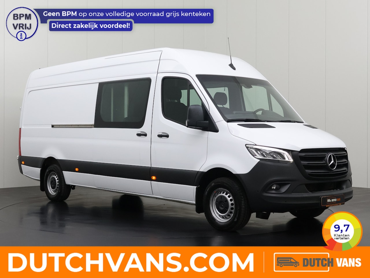 Mercedes-Benz Sprinter - 315CDI L3H2 Maxi Dubbele Cabine | Multimedia | Navigatie | Camera | Airco | Cruise | Kasti - AutoWereld.nl