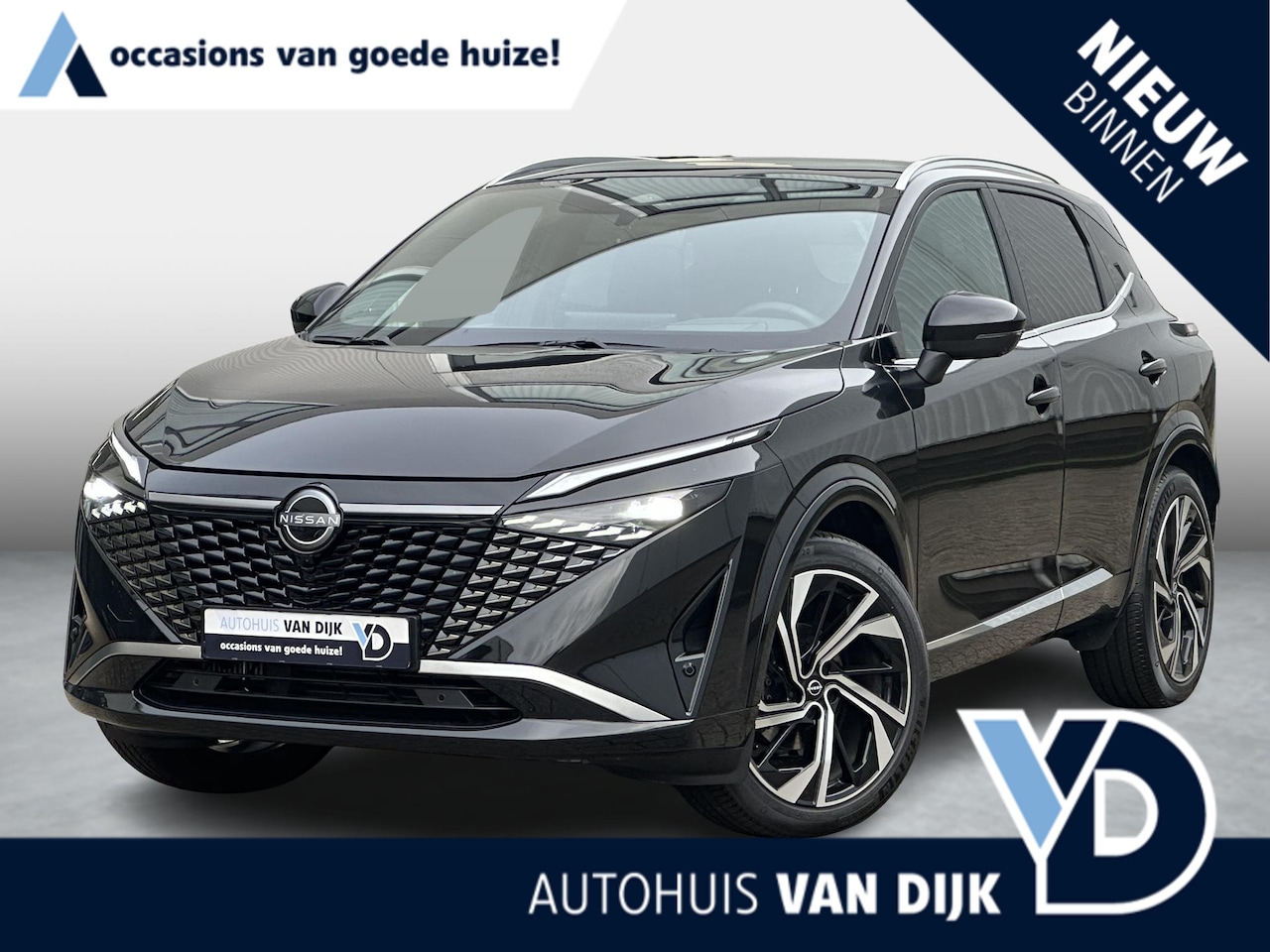 Nissan Qashqai - 1.3 MHEV Xtronic Tekna Plus |Carplay|20"|Head-Up|Alcantara dashboard|Pano-dak|Massage|Stoe - AutoWereld.nl