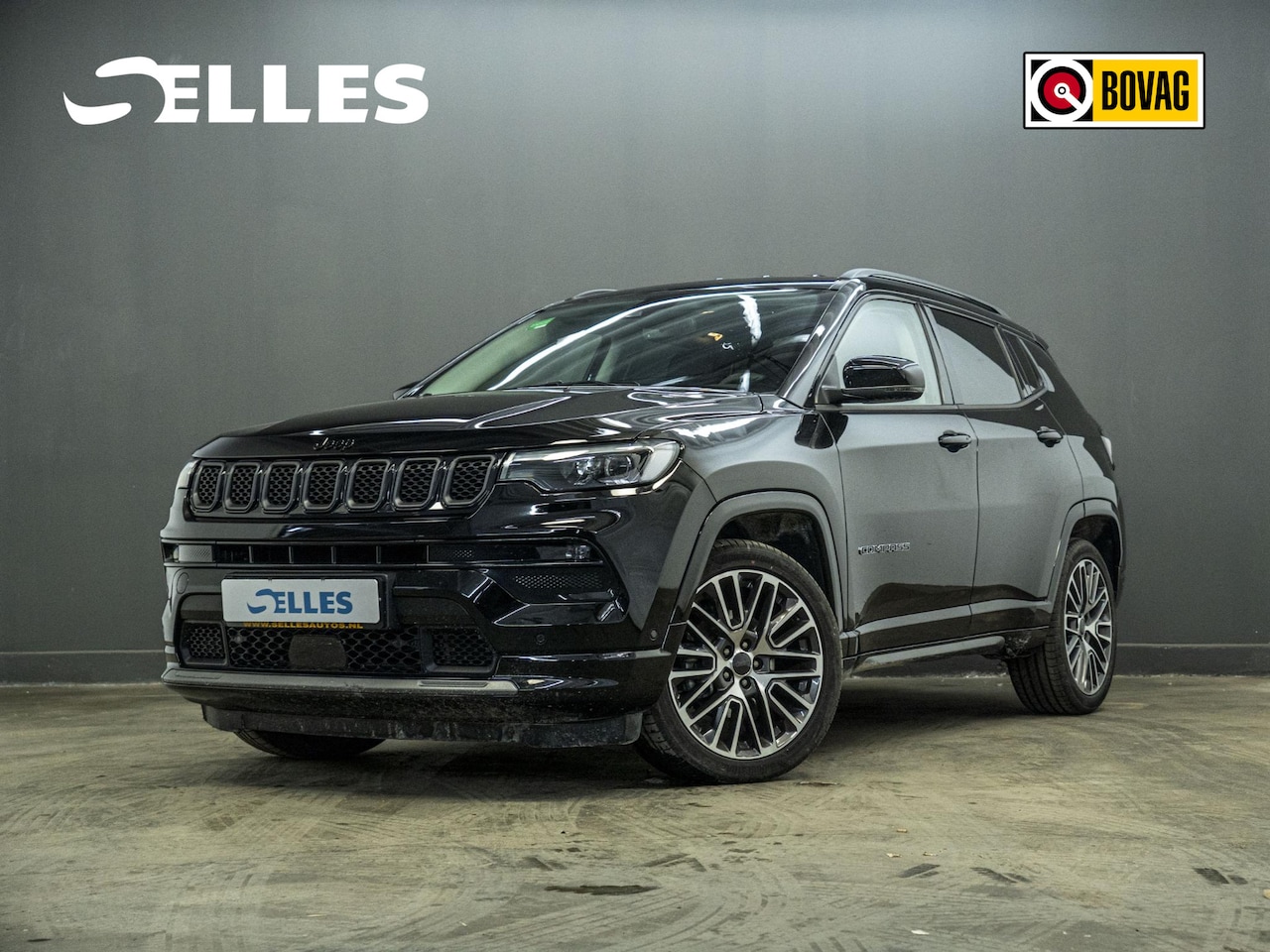 Jeep Compass - 1.5T e-Hybrid Night Eagle | Geventileerde voorstoelen | Airco | Climate Control | Cruise C - AutoWereld.nl