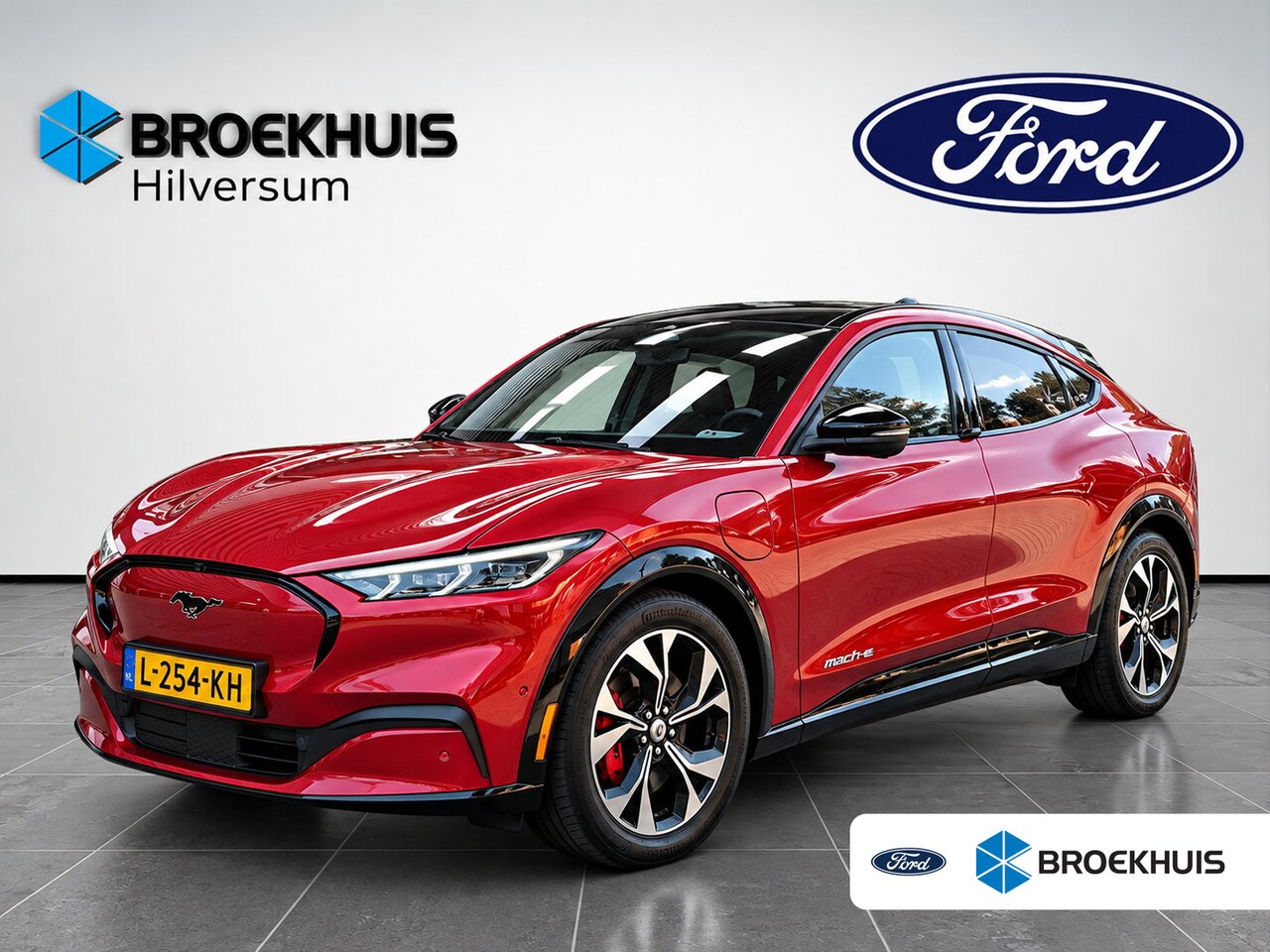 Ford Mustang Mach-E - AWD 75 kWh | Panoramadak | B&O Audio | Adaprive Cruise | Dodehoek Detectie | SOH 95% | - AutoWereld.nl
