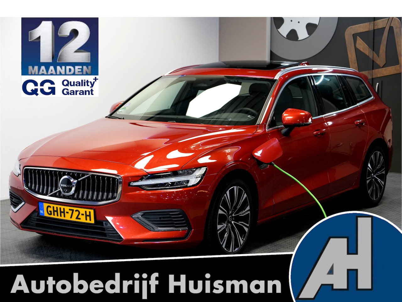 Volvo V60 - 2.0 T6 AWD Plug-in hybrid 293kW/399pk Aut8 Ultra Bright PANORAMADAK + HARMAN/KARDON + EL.T - AutoWereld.nl