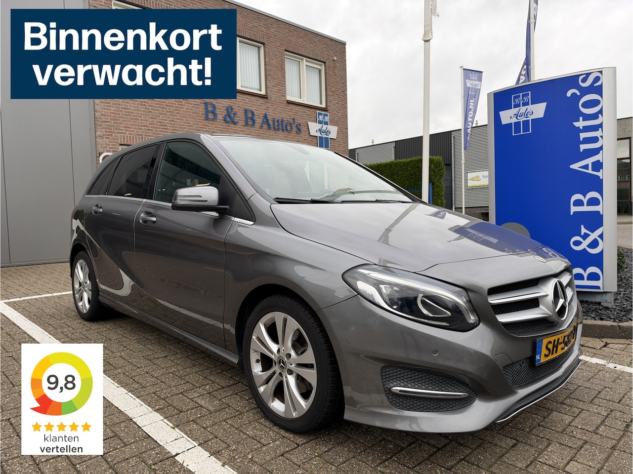 Mercedes-Benz B-klasse - 180 Automaat Ambition Urban-Pack l AIRCO l LEDER l NAVI l LED l PDC l STOEL-VERW. l 92.000 - AutoWereld.nl