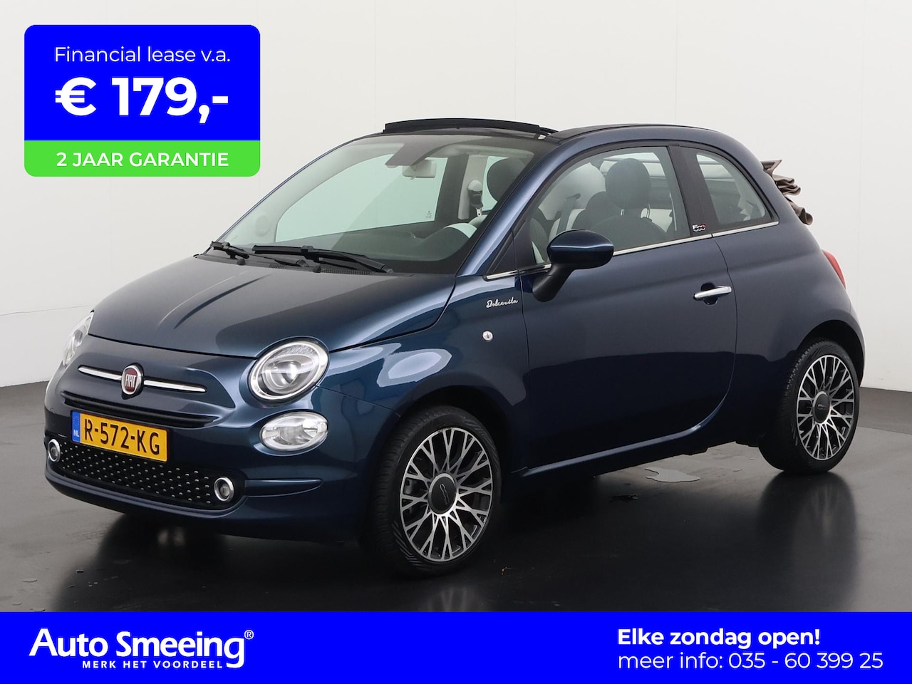 Fiat 500 C - 1.0 Hybrid | Apple/Android Carplay | Parkeersensor | Zondag Open! - AutoWereld.nl