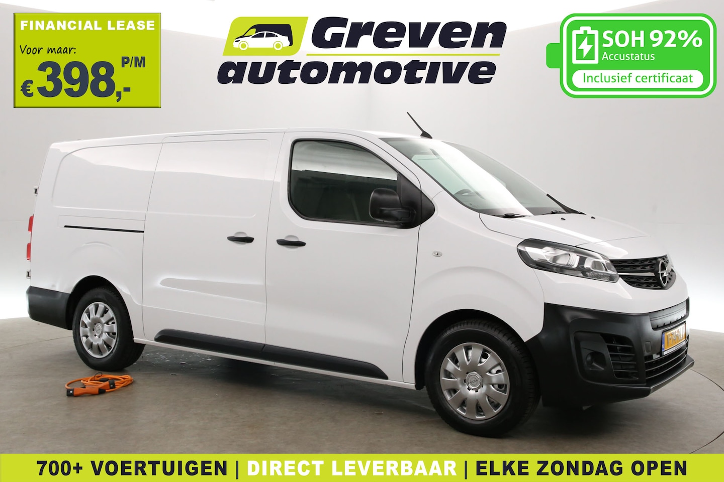 Peugeot e-Expert - Opel Vivaro-e L3H1 75 kWh | Snelladen | SOH 92% | Airco | Cruise | 3 Zits | Parkeersens. - AutoWereld.nl