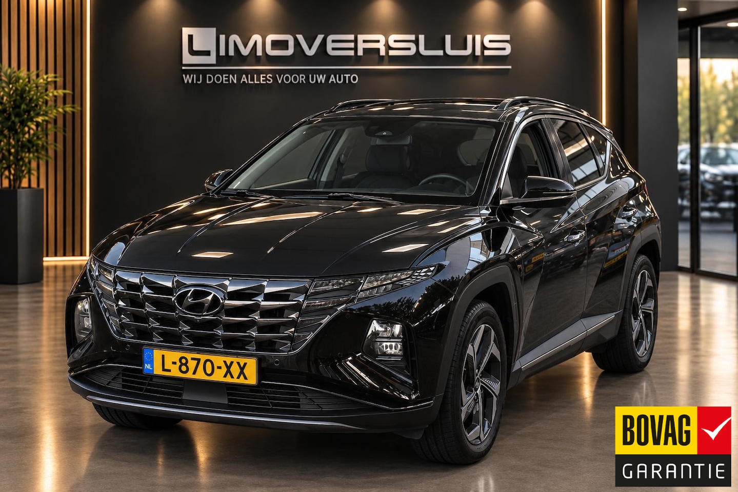 Hyundai Tucson - 1.6 T-GDI HEV Premium Sky 100% Dealer onderhouden | Schuifdak | Leder | Memory | 12 mnd BO - AutoWereld.nl