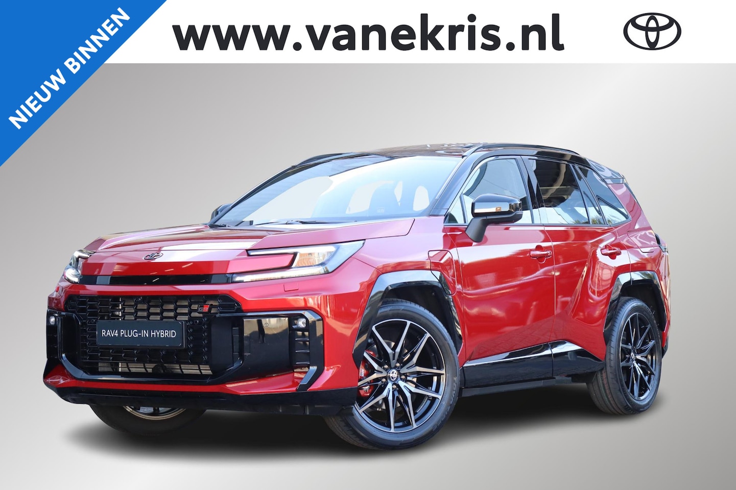 Toyota RAV4 - 2.5 Plug-in Hybrid AWD 300 GR Sport 2.5 Plug-in Hybrid AWD 300 GR Sport , Direct Leverbaar - AutoWereld.nl