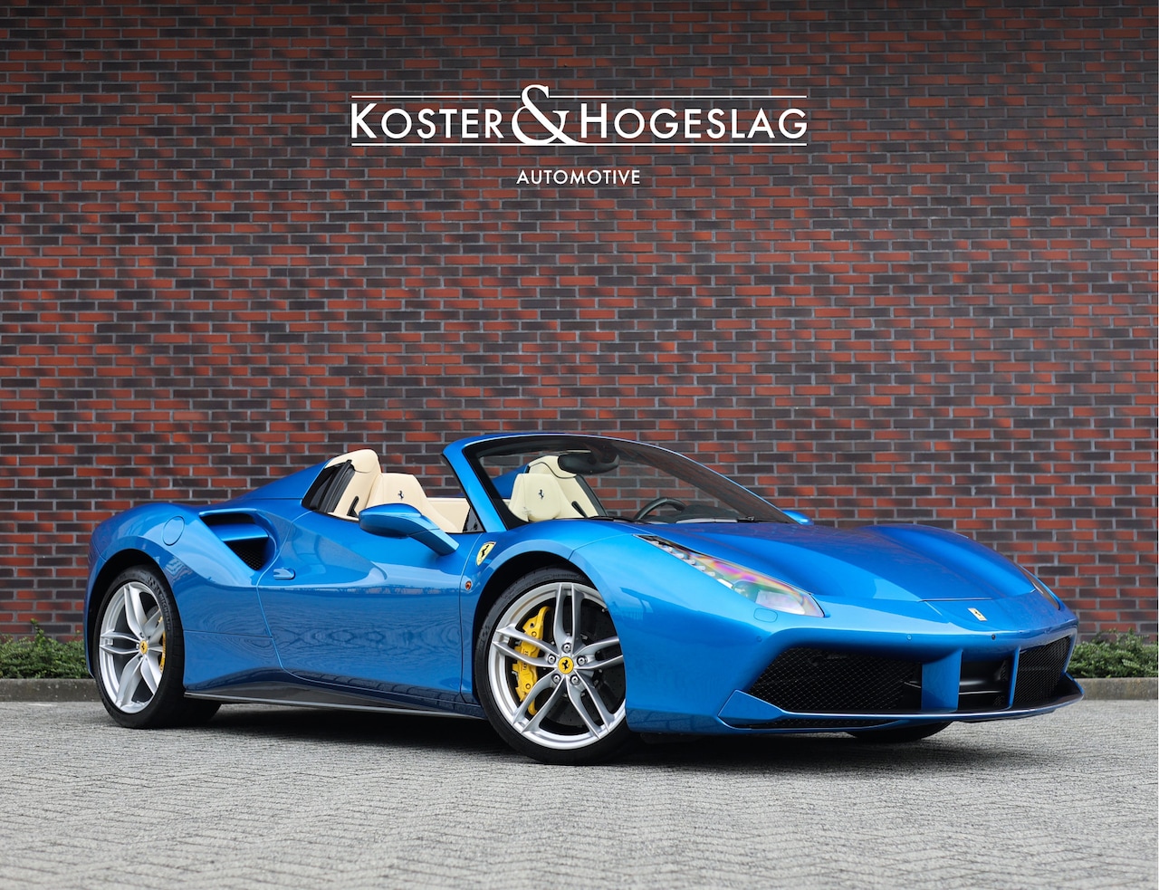 Ferrari 488 - 3.9 Spider HELE | Blu Corsa - Lift - JBL - AutoWereld.nl