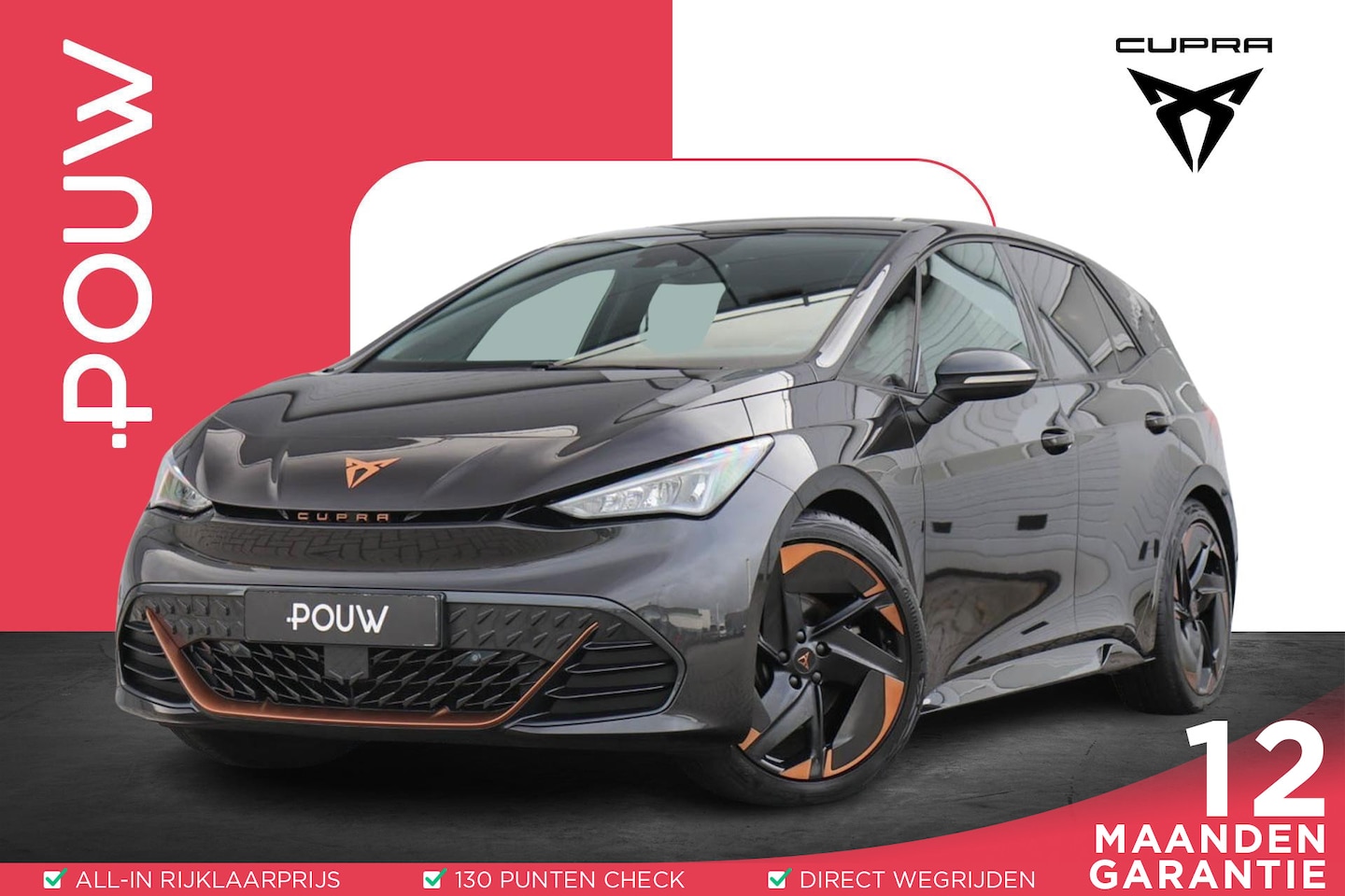 CUPRA Born - 204pk Copper Edition One 62 kWh | SoH 92% | Panoramadak | Elektrische Stoel | Camara | Sto - AutoWereld.nl