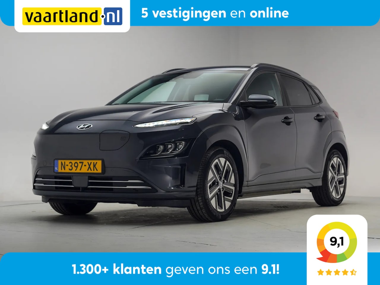Hyundai Kona Electric - EV Premium 64 kWh [ Adapt.cruise Navi Apple/Android Head-up Camera Stoelverwarming ] - AutoWereld.nl