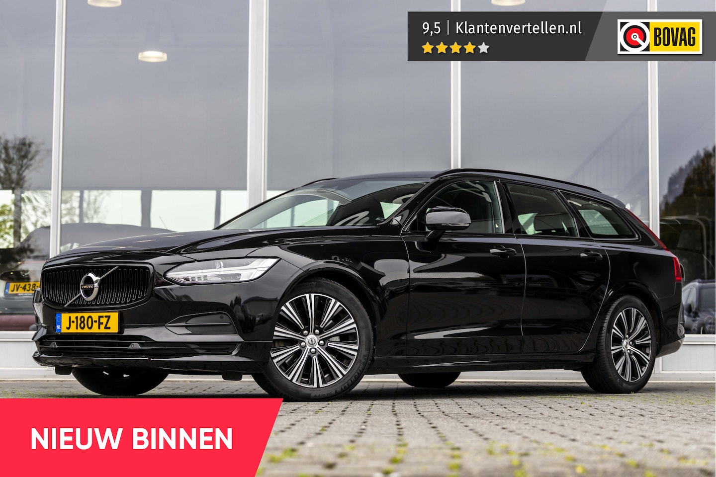 Volvo V90 - 2.0 T4 Business Sport | ACC | Camera | Leder - AutoWereld.nl