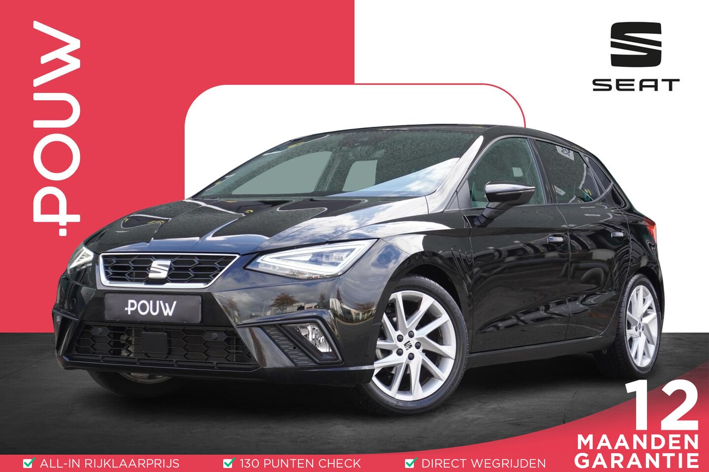 SEAT Ibiza - 1.0 EcoTSI 95pk FR Business Intense | Stoelverwarming | Adaptive Cruise | Achteruitrijcame - AutoWereld.nl
