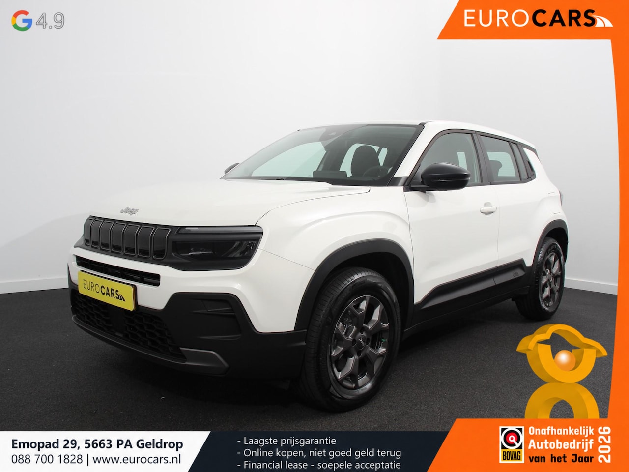 Jeep Avenger - Longitude 54 kWh Automaat Navigatie Apple Carplay/Android Auto Parkeersensoren Cruise Cont - AutoWereld.nl