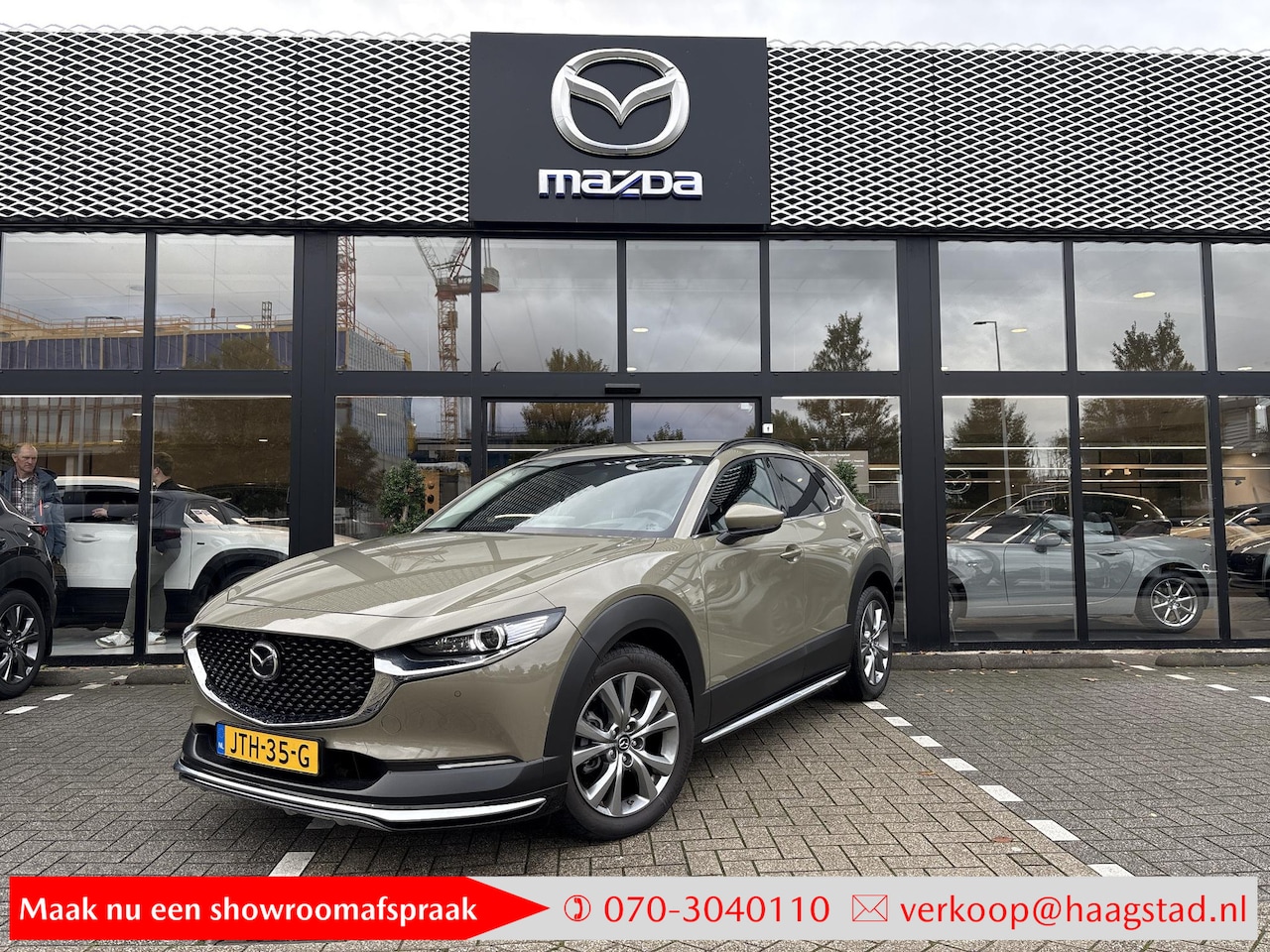Mazda CX-30 - 2.5 e-SkyActiv-G M Hybrid Excl-Line Bus Edition 1e EIG / Aero Pack / Roofrails Zwart / Bos - AutoWereld.nl