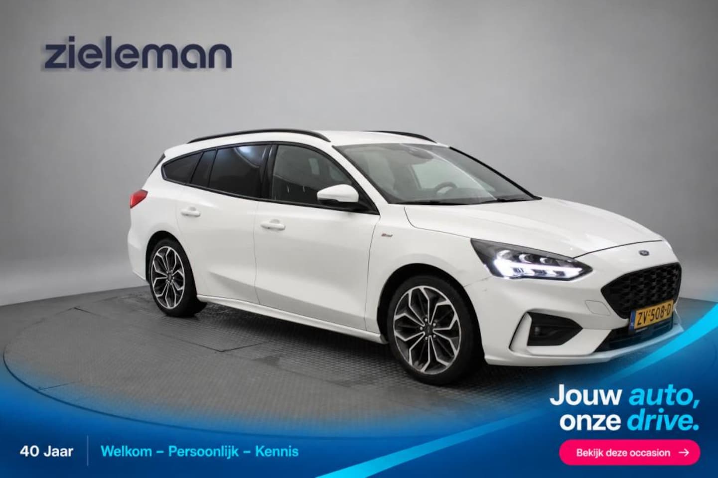 Ford Focus Wagon - 1.0 EcoBoost ST Line Business - Trekhaa, Carplay, Clima, Stoel/Stuur Verw. Trekhaak - AutoWereld.nl
