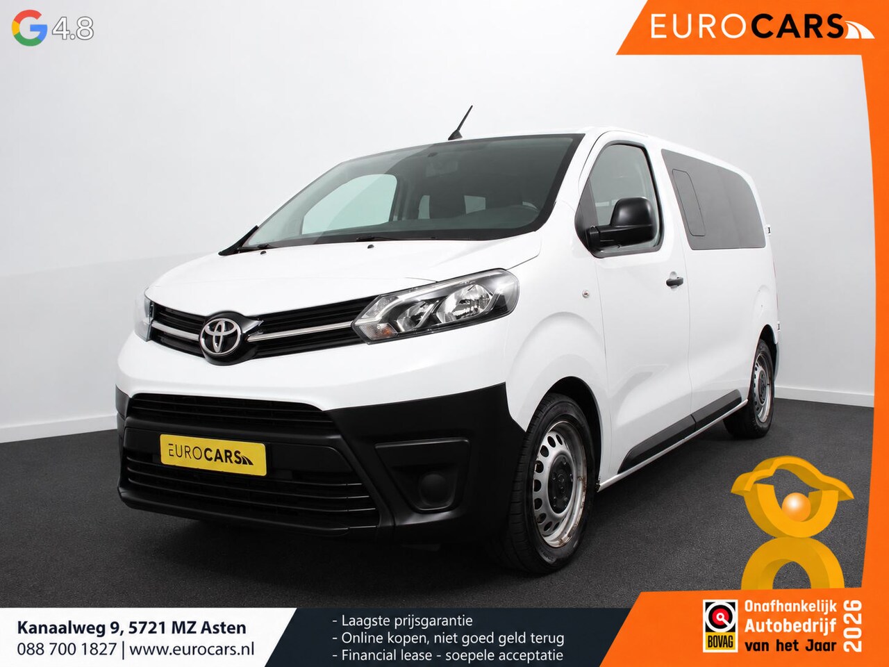 Toyota ProAce Shuttle - 1.5 D-4D 116pk Dynamic VP 9 persoons Trekhaak Airco Cruise Control Bluetooth Getinte ramen - AutoWereld.nl