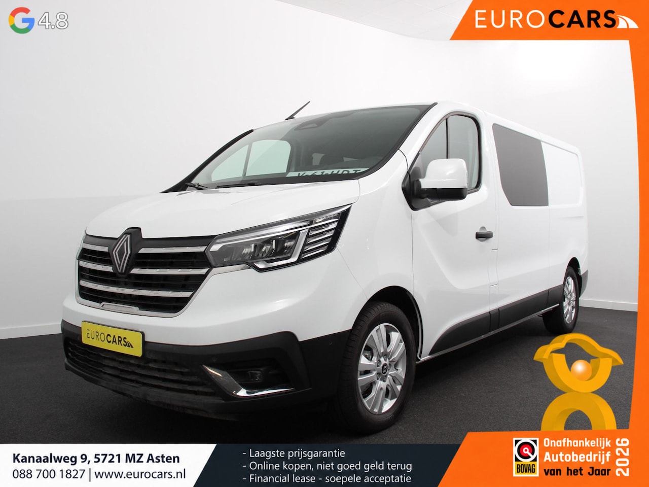 Renault Trafic - 2.0 Blue dCi 150 EDC T30 L2H1 Advance Dubbele cabine Navigatie Airco Lichtmetalen velgen B - AutoWereld.nl