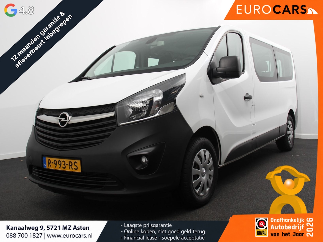 Opel Vivaro Combi - 1.6 CDTI L2H1 8-Persoons PERSONENBUS Incl. BTW/Bpm Airco Bluetooth Lang 8-persoons - AutoWereld.nl