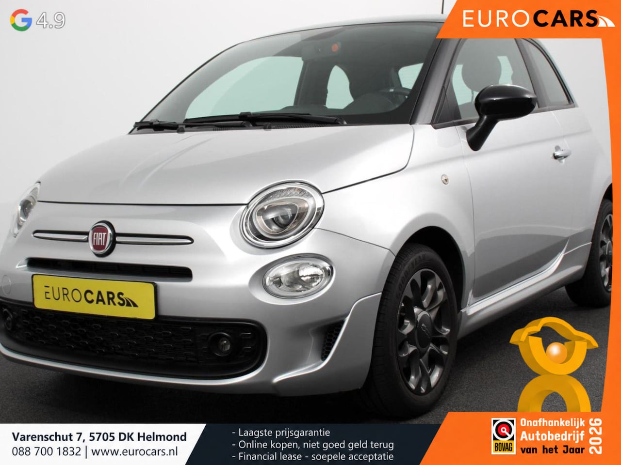 Fiat 500 - 1.0 69pk Hybrid Connect Navigatie Apple Carplay/Android Auto Cruise Control Airco Start/St - AutoWereld.nl