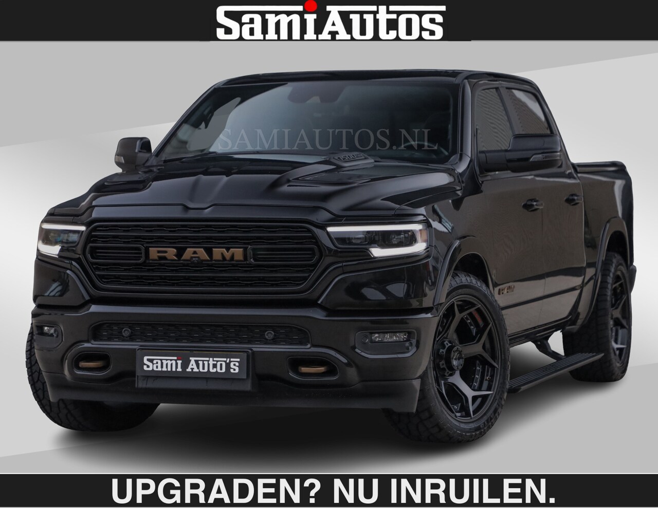Dodge Ram Pick Up - BLACK ON BLACK LIMITED | 5.7 V8 402 PK | 74950,- | HUD | DIKKE WIELEN | LUCHTVERING | LUXE - AutoWereld.nl