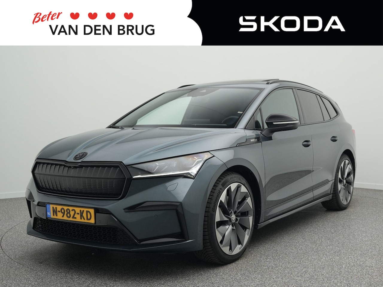 Skoda Enyaq iV - 80 Sportline | SoH 92,8% | Trekhaak | Panoramadak | Head-Up Display | 360gr. Camera | Elek - AutoWereld.nl