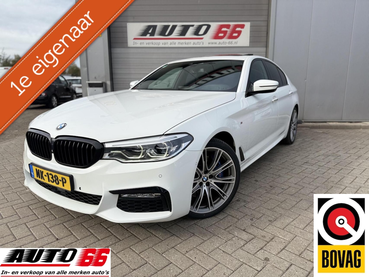 BMW 5-serie - 540i xDrive High Executive M-Sport, Pano, HUD, Camera, ACC, Leder bom vol - AutoWereld.nl