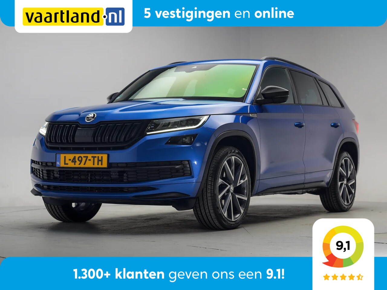 Skoda Kodiaq - 1.5 TSI Sportline Business Aut. [ Leder/Alcantara Trekhaak Canton Stoelverwarming ] - AutoWereld.nl