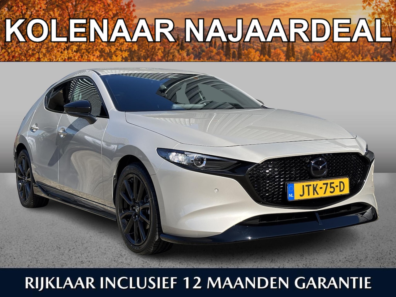 Mazda 3 - 2.5 e-SkyActiv-G M Hybrid 140 Homura /Kolenaar Najaardeal/Automaat/Aero Pack/Black Pack/Ve - AutoWereld.nl