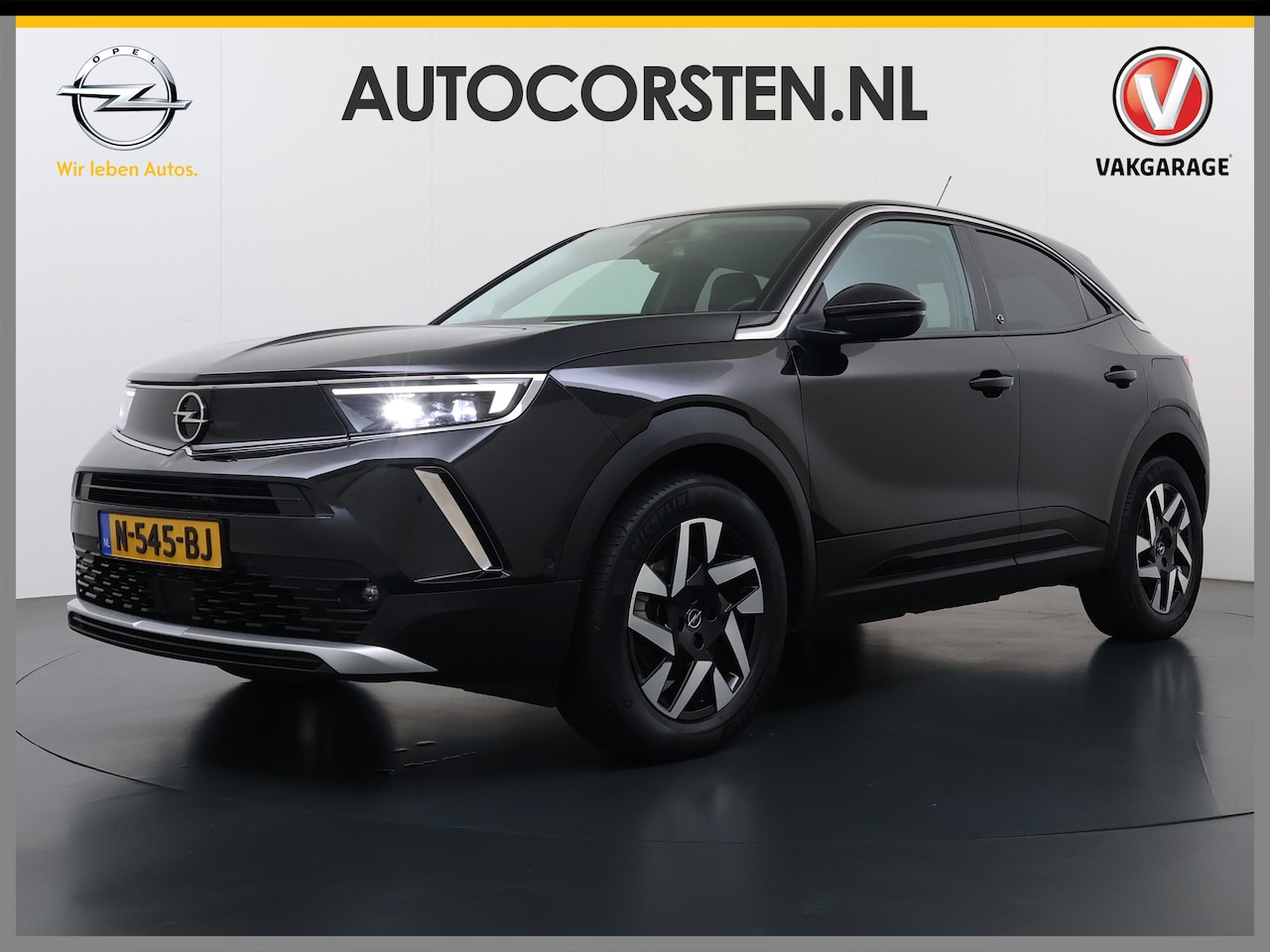Opel Mokka-e - 136PK Automaat Adap.Cruise Warmtepomp Leder 360°Camera Stoelverwarming Navi Android Auto A - AutoWereld.nl