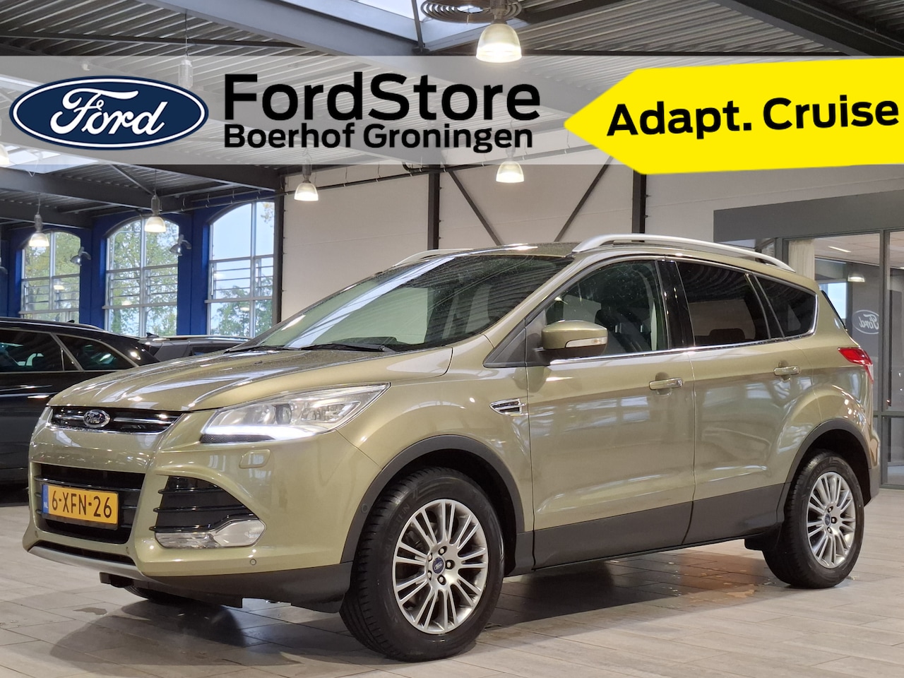 Ford Kuga - 1.6 EcoBoost 150 pk Titanium | Trekhaak | Adaptive Cruise | Elek. achterklep | Voorruitve - AutoWereld.nl