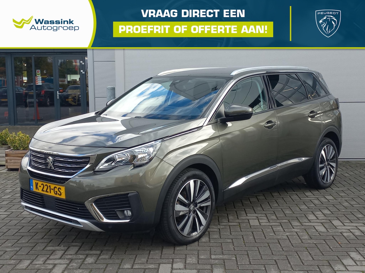 Peugeot 5008 - 1.2T 131pk Premium Advantage | 7 zitplaatsen | Climate control | Navigatie | 19" Lm velgen - AutoWereld.nl