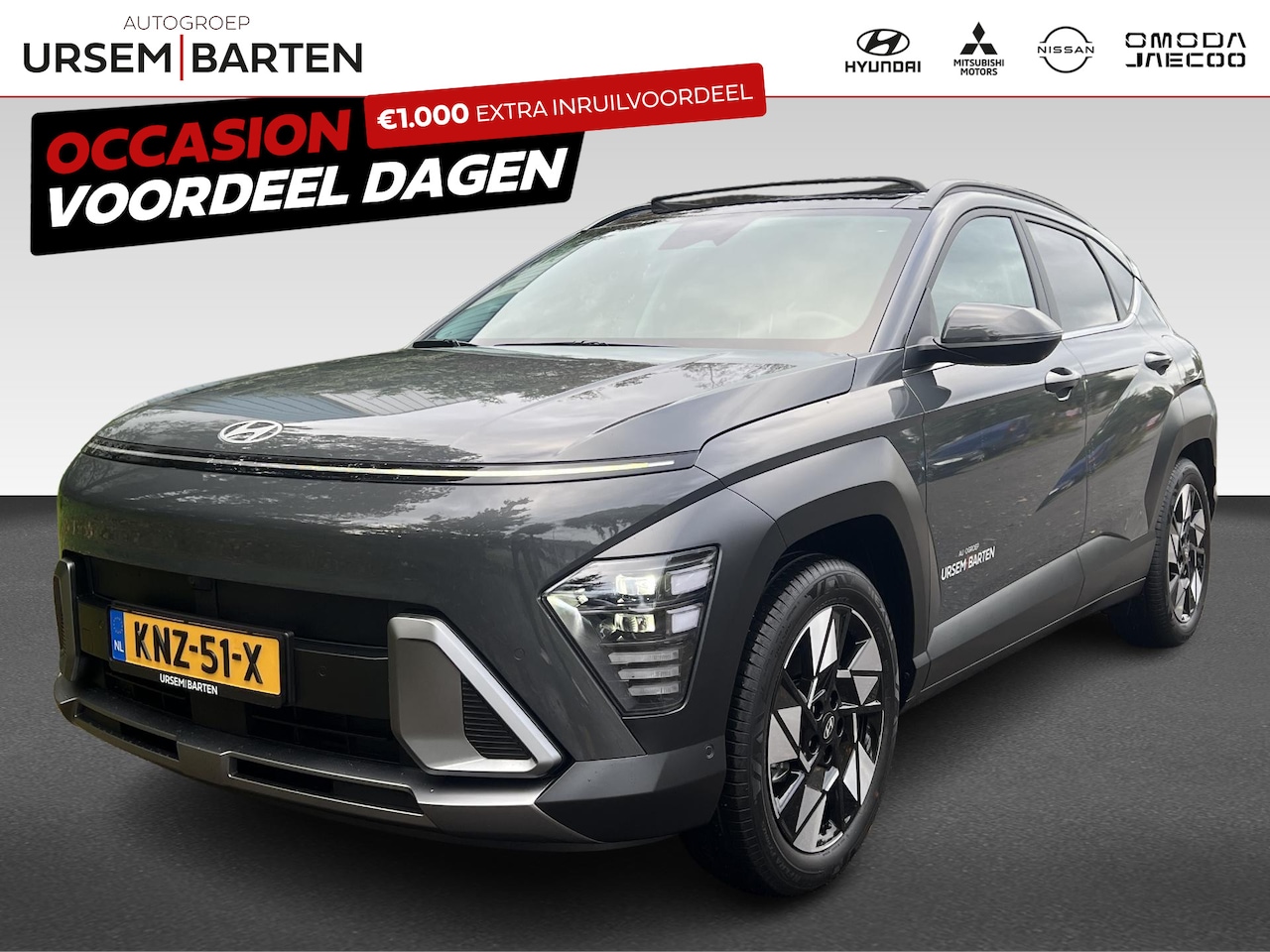 Hyundai Kona - 1.6 GDI HEV Premium Sky | Achterstoelen verwarmd | Achteruitrijcamera | Airco (automatisch - AutoWereld.nl