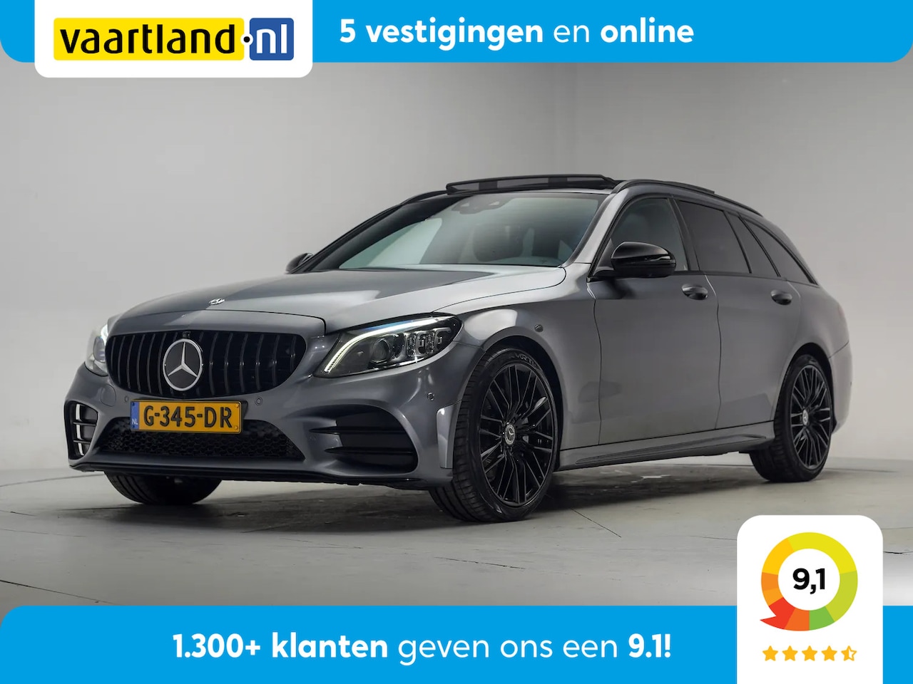 Mercedes-Benz C-klasse Estate - 200 AMG Line Nightpakket Aut. [ Panorama Digi-dash Multibeam-LED ] - AutoWereld.nl