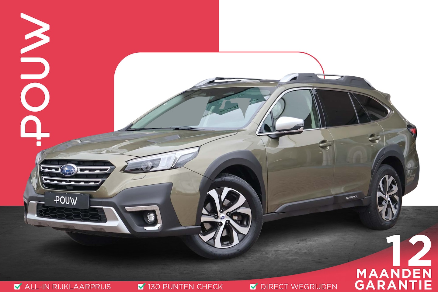 Subaru Outback - 2.5i 169pk AUT Premium | Trekhaak | Leder | 360 Camera | Navigatie | Harman Kardon - AutoWereld.nl
