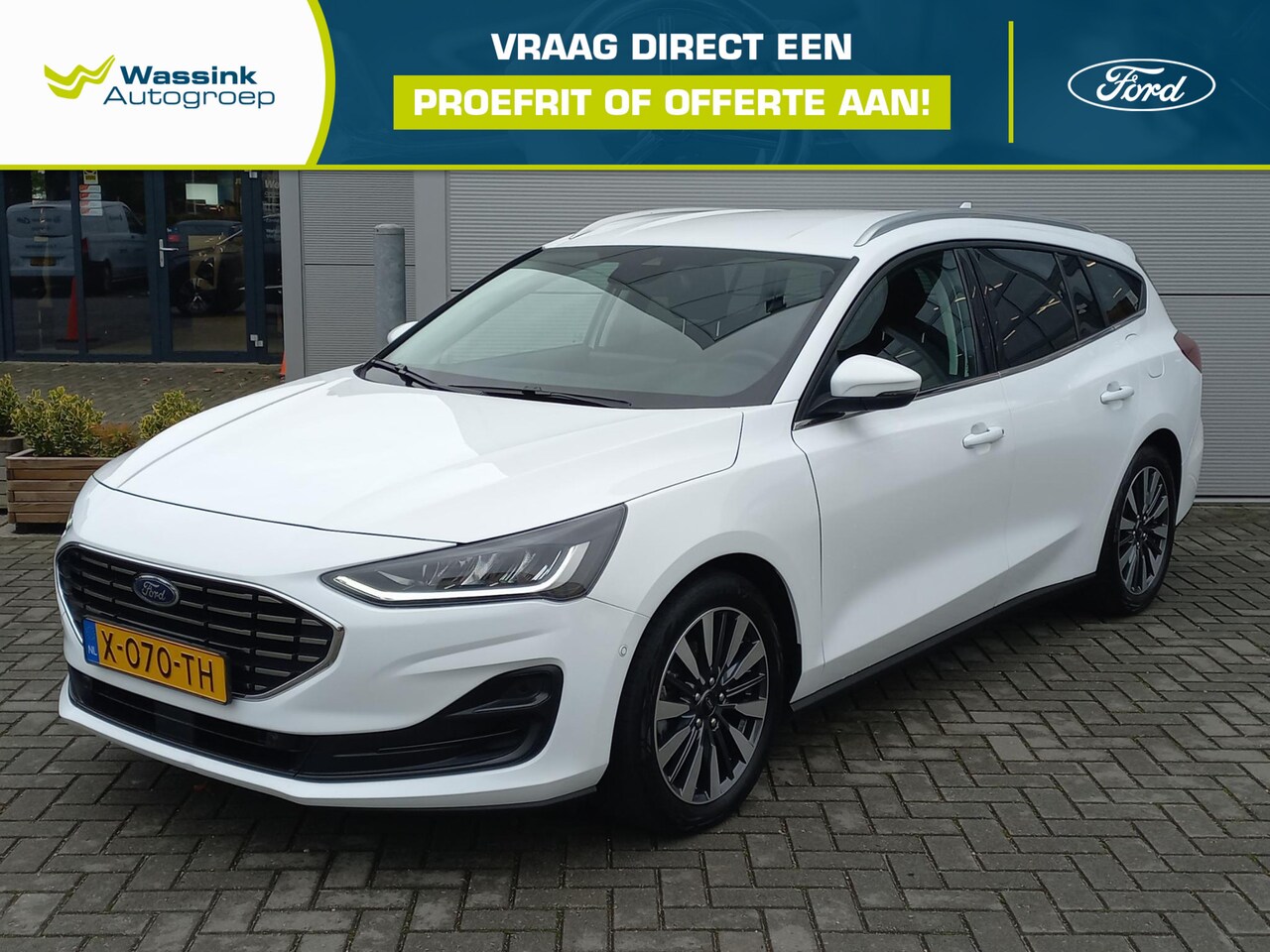 Ford Focus Wagon - 1.0T 155pk Hybrid Titanium X Automaat | Climate control | Navigatie | Trekhaak | Comfort b - AutoWereld.nl