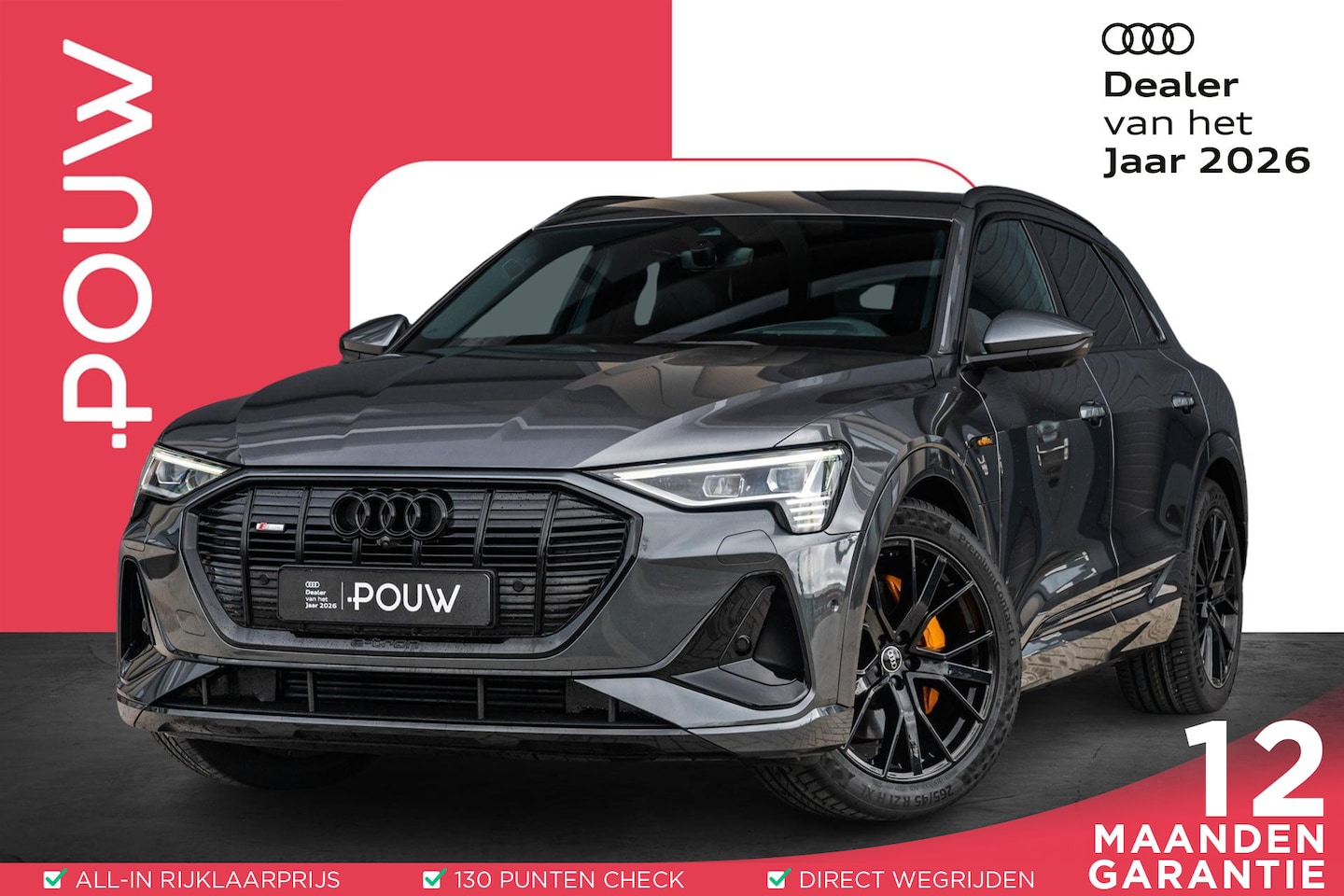 Audi e-tron - 55 408pk Quattro S edition 95 kWh | Luchtvering | B&O 3D | Keyless | Elek. Voorstoelen | H - AutoWereld.nl