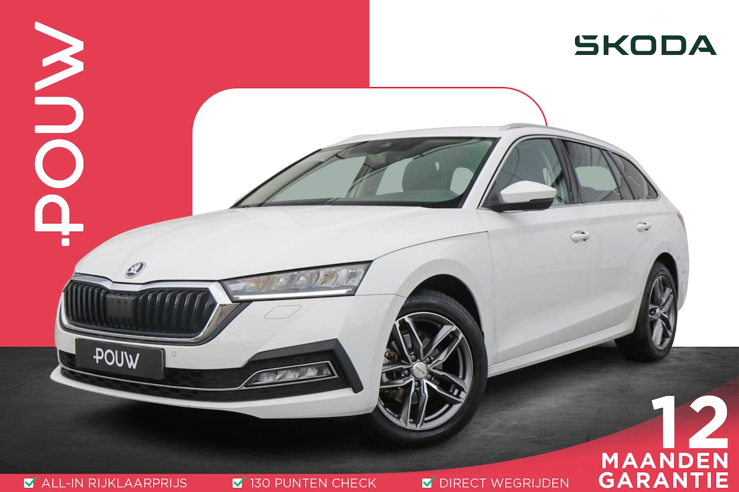 Skoda Octavia Combi - 1.0 e-TSI 110pk Business Edition Plus | Cruise Control Adaptief | App Connect | Navigatie - AutoWereld.nl