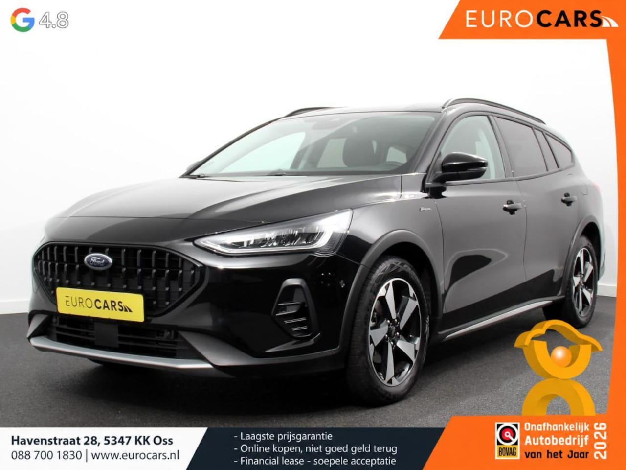 Ford Focus Wagon - 1.0 EcoBoost 155pk Hybrid Active X Navigatie Climate Control Camera Parkeer sensoren B&O D - AutoWereld.nl