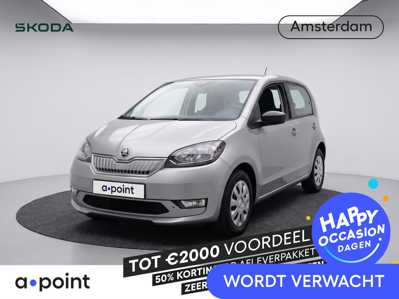 Skoda Citigo e-iV - EV Ambition 83 pk | Navigatie via App | Cruise control | Autom. Airco | Bluetooth Telefoon - AutoWereld.nl