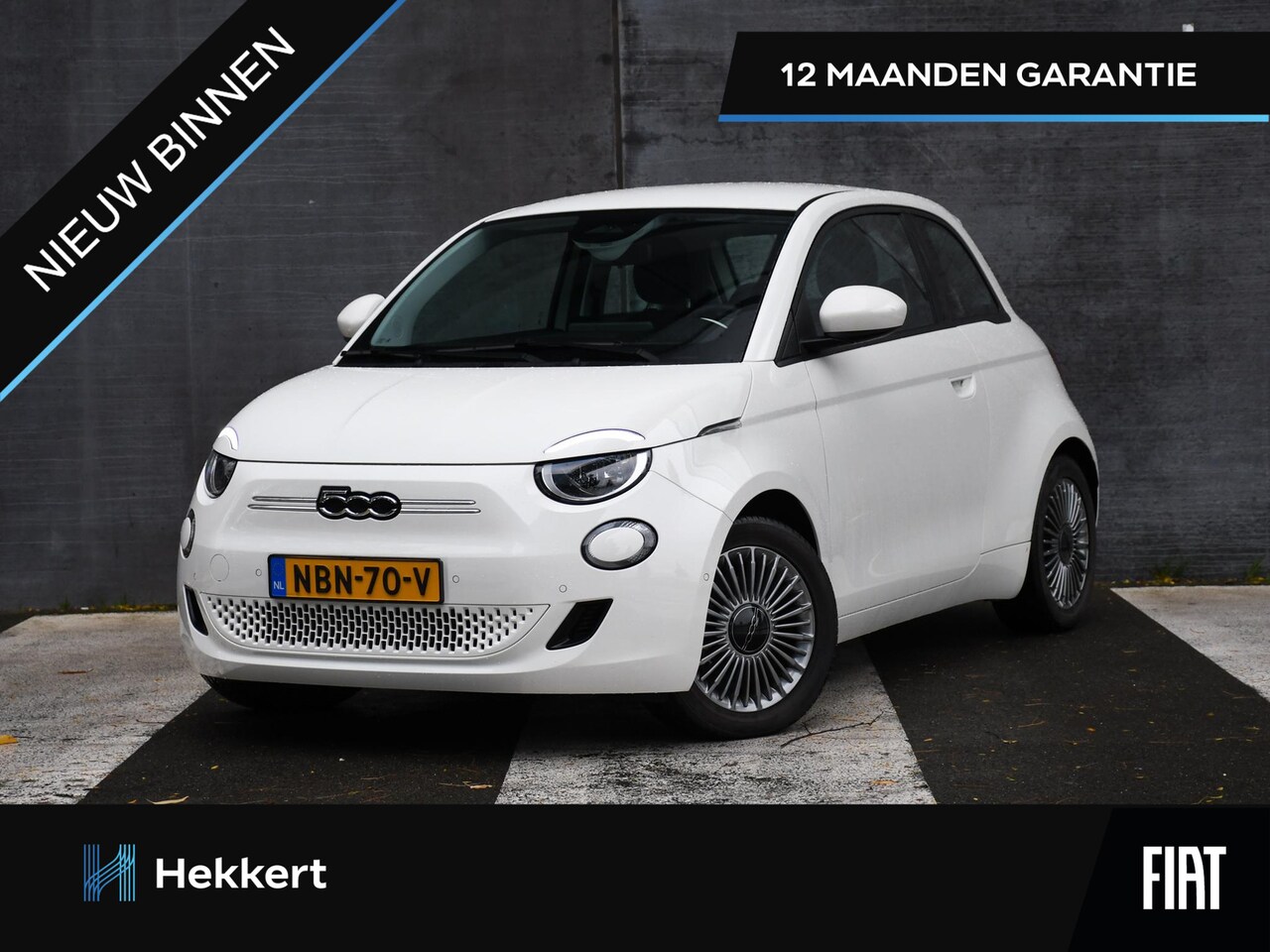 Fiat 500e - Urban 42 kWh 118pk Automaat DODE HOEK | 16''LM | CAMERA | STOELVERW. | CRUISE.C | APPLE-CA - AutoWereld.nl