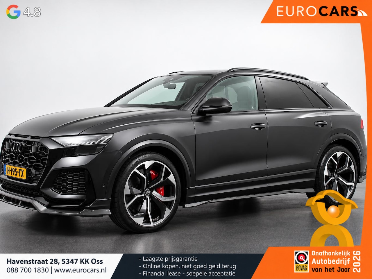 Audi RSQ8 - 4.0 TFSI RS Q8 Quattro 600pk! Panorama dak Navigatie B&O Akrapovic Electrische achterklep - AutoWereld.nl