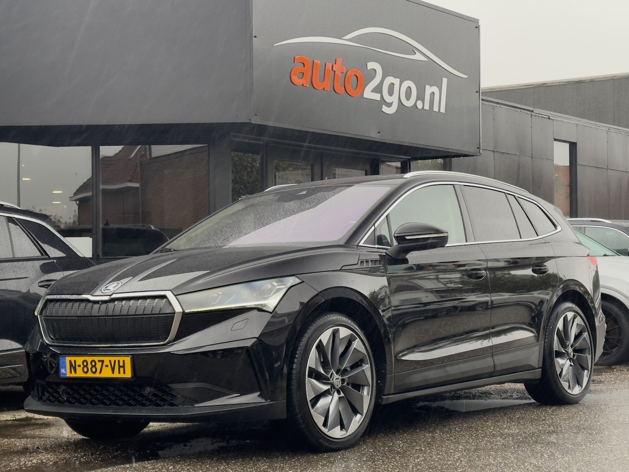 Skoda Enyaq iV - 80 89,8% SOH PANODAK LEDER NAVI CAMERA-360 DIGI-DASH APPLE-CARPLAY HEAD-UP LED LMV PDC - AutoWereld.nl