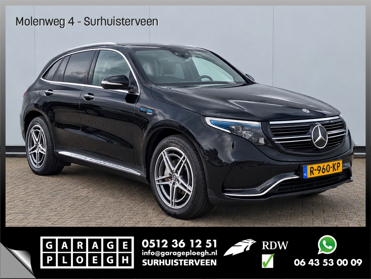 Mercedes-Benz EQC - 400 4MATIC Soh 93% AMG 80 kWh Trekhaak Business Solution - AutoWereld.nl